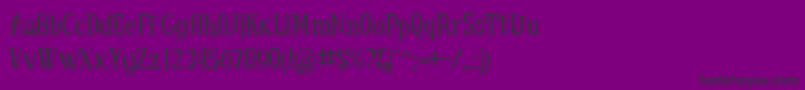 LittleTroubleGirlTt Font – Black Fonts on Purple Background