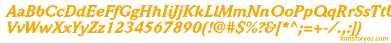Шрифт WeidemannstdBlackitalic – оранжевые шрифты