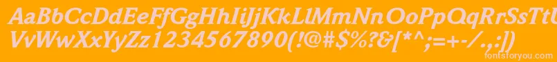 Más sobre la fuente WeidemannstdBlackitalic fuente WeidemannstdBlackitalic – Fuentes Rosadas Sobre Fondo Naranja