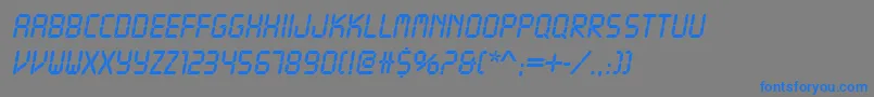 Lcdd Font – Blue Fonts on Gray Background