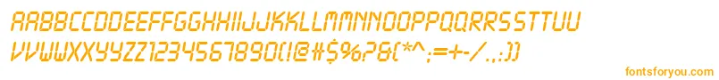 Шрифт Lcdd – оранжевые шрифты