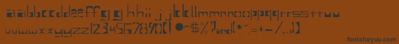 Untitled2 Font – Black Fonts on Brown Background