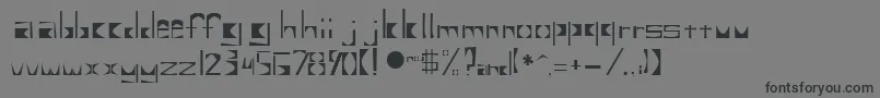 フォントUntitled2 – 黒い文字の灰色の背景