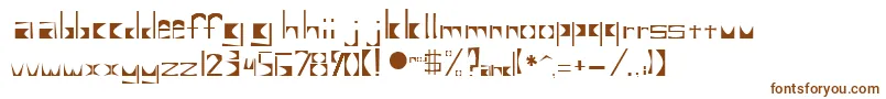フォントUntitled2 – 白い背景に茶色のフォント