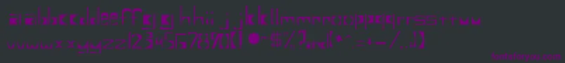 Untitled2 Font – Purple Fonts on Black Background