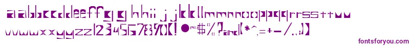 Untitled2 Font – Purple Fonts on White Background