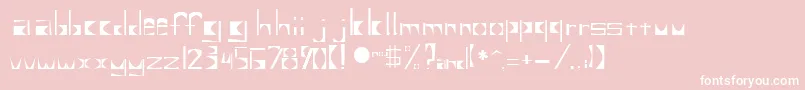 Untitled2 Font – White Fonts on Pink Background