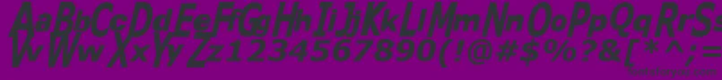 Kittkat Font – Black Fonts on Purple Background