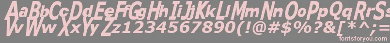 Kittkat Font – Pink Fonts on Gray Background