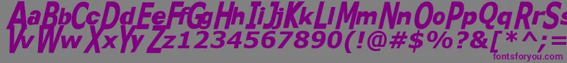 Kittkat Font – Purple Fonts on Gray Background