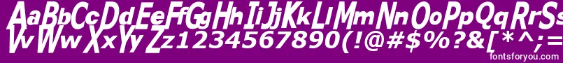 Kittkat Font – White Fonts on Purple Background