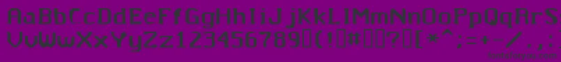 Untitted Font – Black Fonts on Purple Background