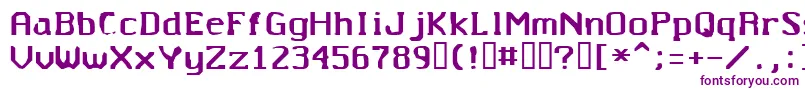 Untitted Font – Purple Fonts on White Background