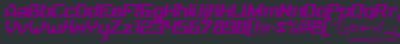 BabyUniverseItalic Font – Purple Fonts on Black Background
