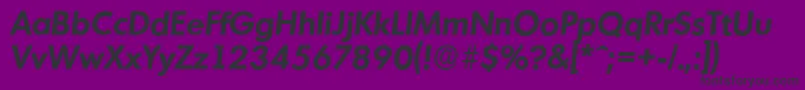 MontrealserialBolditalic Font – Black Fonts on Purple Background