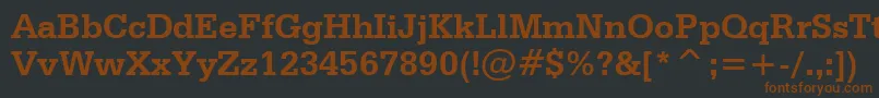 fuente SerifaBoldBt – Fuentes Marrones Sobre Fondo Negro