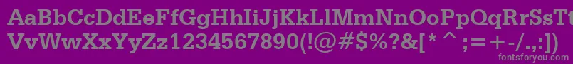 Шрифт SerifaBoldBt – серые шрифты на фиолетовом фоне