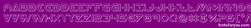 Planetxcompact3D Font – White Fonts on Purple Background