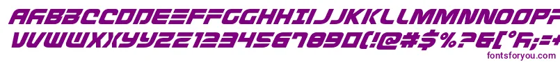 Defconzerosuperital Font – Purple Fonts on White Background