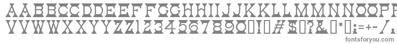 フォントMantelMf – 白い背景に灰色の文字