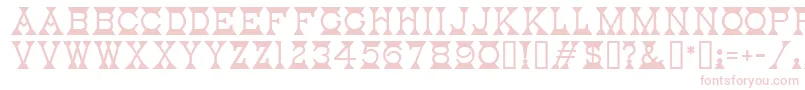 MantelMf Font – Pink Fonts on White Background