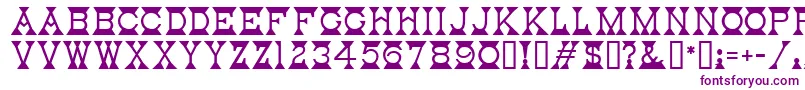 MantelMf Font – Purple Fonts on White Background