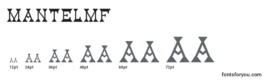 Размеры шрифта MantelMf