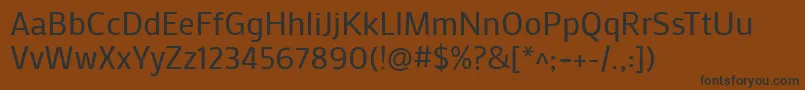 MakoRegular Font – Black Fonts on Brown Background