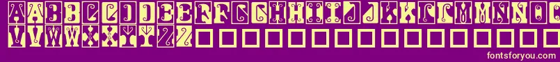 Gosford Font – Yellow Fonts on Purple Background