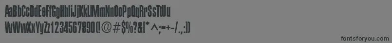 フォントPlakettetwoRegular – 黒い文字の灰色の背景