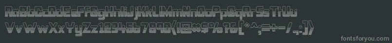 Weitere Informationen zur BonkOutercut-Schriftart BonkOutercut-Schriftart – Graue Schriften auf schwarzem Hintergrund