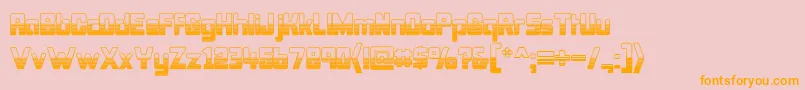 BonkOutercut Font – Orange Fonts on Pink Background