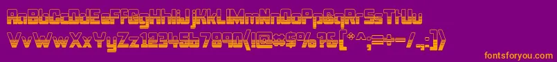 BonkOutercut Font – Orange Fonts on Purple Background