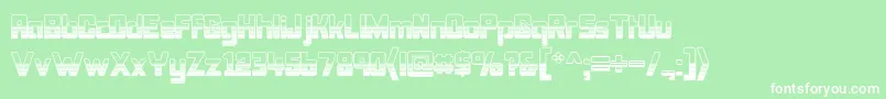 BonkOutercut Font – White Fonts on Green Background