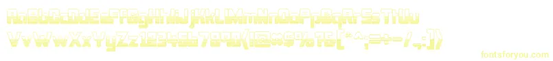 BonkOutercut-Schriftart – Gelbe Schriften