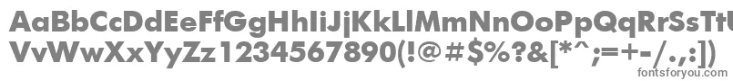 Ukrainianfuturisextra Font – Gray Fonts on White Background