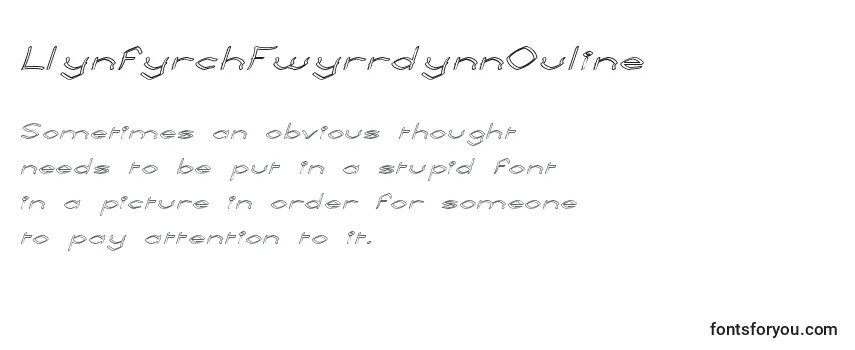LlynfyrchFwyrrdynnOuline-fontti