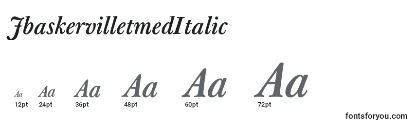 JbaskervilletmedItalic Font Sizes