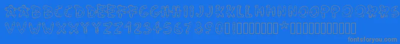 Подробнее о шрифте Pwgingerbread Шрифт Pwgingerbread – серые шрифты на синем фоне