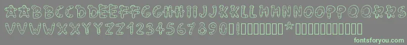 More about Pwgingerbread Font Pwgingerbread Font – Green Fonts on Gray Background