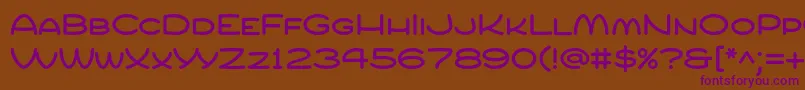 Шрифт Compur – фиолетовые шрифты на коричневом фоне