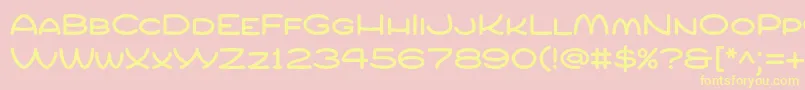 Compur Font – Yellow Fonts on Pink Background