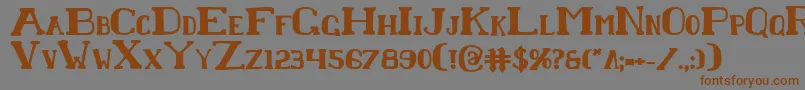 ChardinDoihleBold Font – Brown Fonts on Gray Background