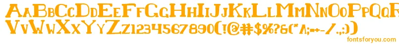 ChardinDoihleBold Font – Orange Fonts on White Background