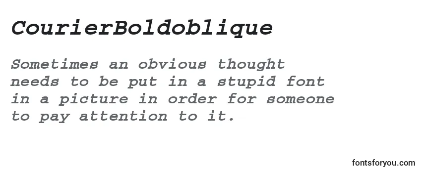 フォントCourierBoldoblique