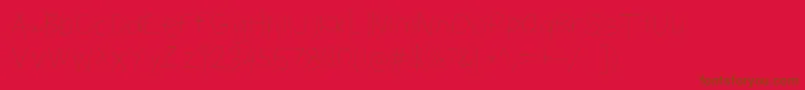 Filamentfour Font – Brown Fonts on Red Background