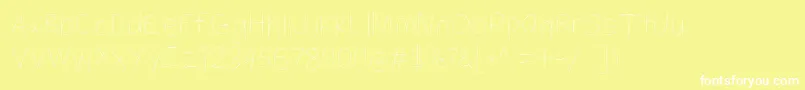 Filamentfour Font – White Fonts on Yellow Background