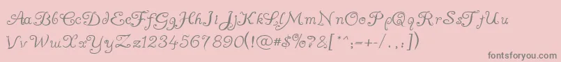 AYummyApology Font – Gray Fonts on Pink Background