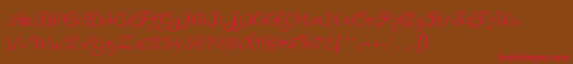 AYummyApology Font – Red Fonts on Brown Background
