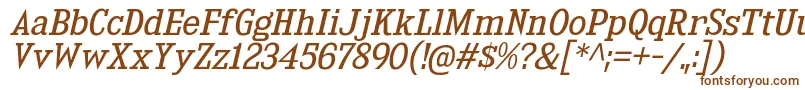 KingsbridgeBkIt Font – Brown Fonts on White Background